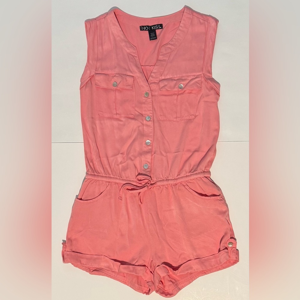 Hot Kiss Pink One Piece Romper